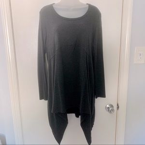 Motherhood Maternity Gray Tunic Top, Medium